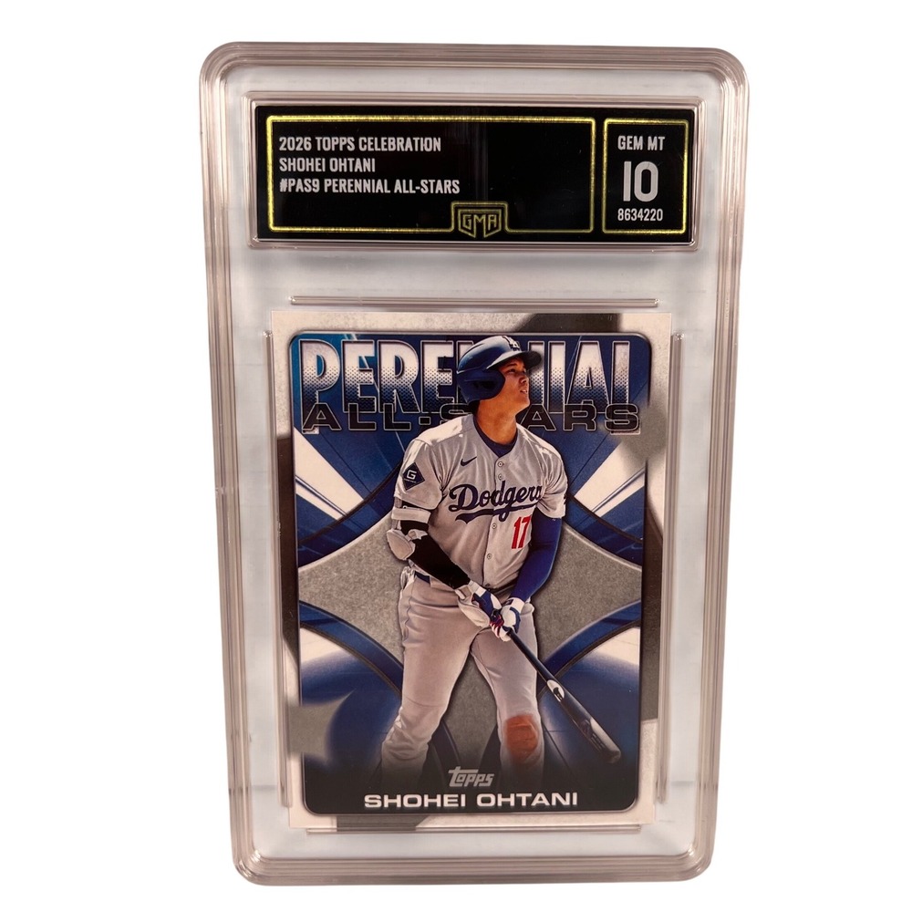 Shohei Ohtani 2026 Topps Celebration Perennial All-Stars #PAS9 GMA 10 Dodgers